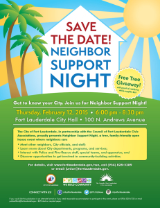 Neighbor Support Night Flyer