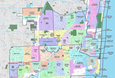 Fort Lauderdale Neighborhood Associations Map